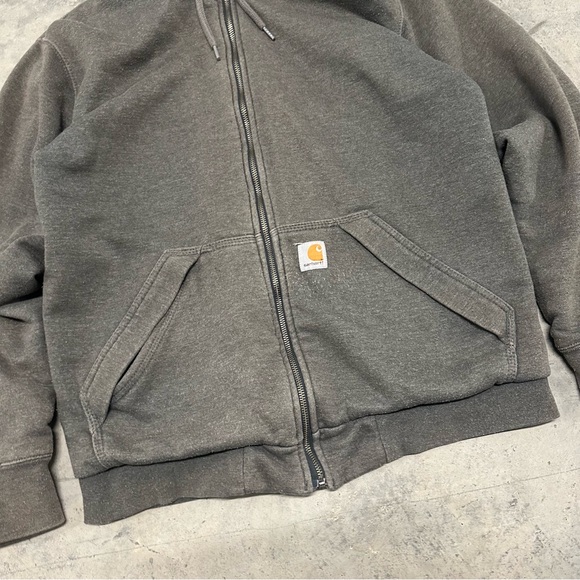 Carhartt Men's Sweatshirt Hoodie Small Rain Defender Full Zip - Picture 3 of 10